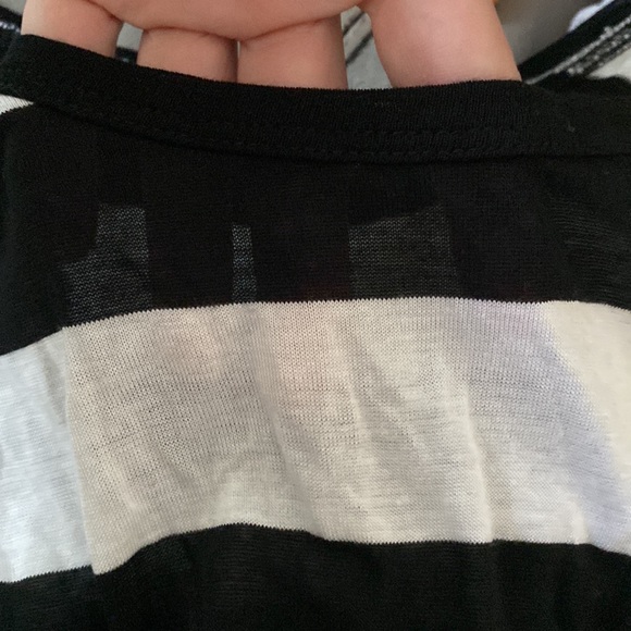 A.L.C. Black and White Striped Cinch Waist Tank Dress🖤🤍🖤 - Picture 4 of 15